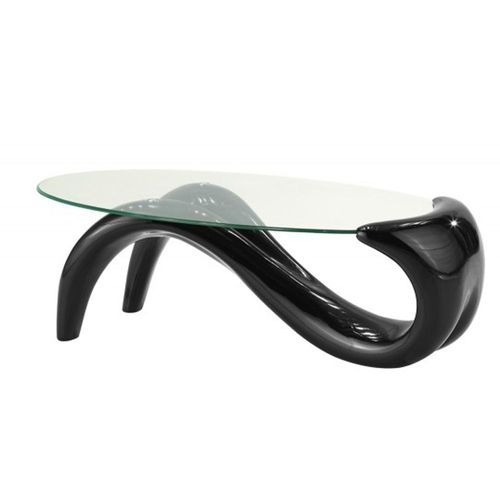 Table Basse De Salon Noire - Wave