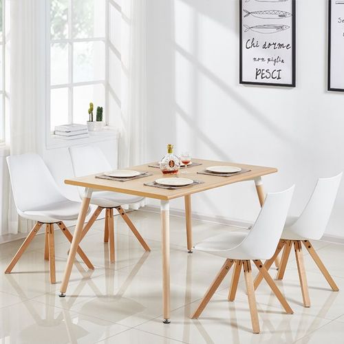 Table À Manger Rectangulaire Scandinave Bois 120cm - Brevik