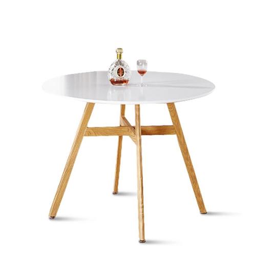 Table À Manger Ronde Scandinave En Bois 100cm - Umbria