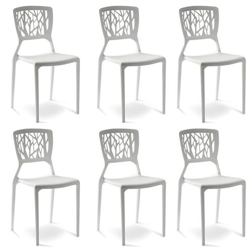 Lot De 6 Chaises Blanches - Viento