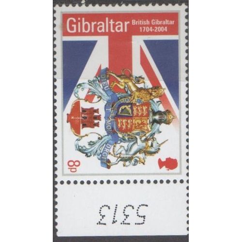 Timbre Tricentenaire De Gibraltar Britannique 2004