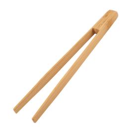 Pinces de cuisine en bambou naturel, 2 pièces, pour grille-pain en bois,  pince à thé