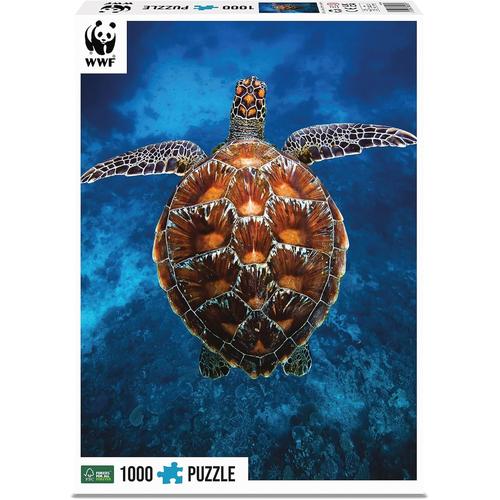 7230026 Mer, 1000 Pi¿¿Ces Pour Adultes Et Enfants ¿¿ Partir De 10 Ans, Puzzle Animal Wwf, Tortue