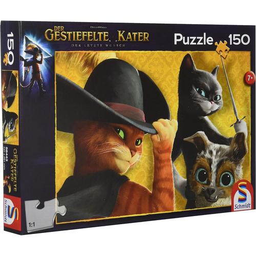 Spiele- Cat 56443 Le Chat Bott¿¿ Et Ses Amis, Puzzle Pour Enfants Avec 150 Pi¿¿Ces, Taille Unique