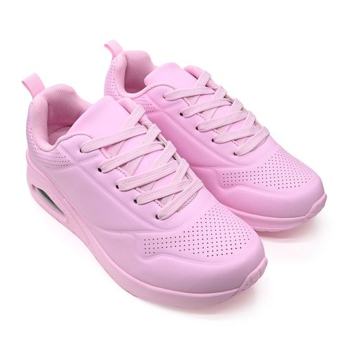 Baskets Femme En Cuircologique Ps063 Roseeu