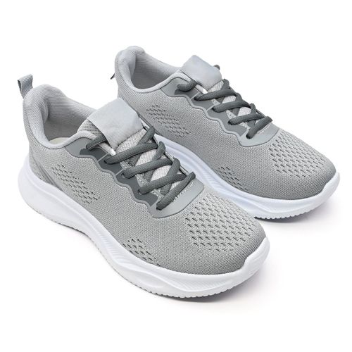 Baskets Femme En Textile Ps036 Griseu