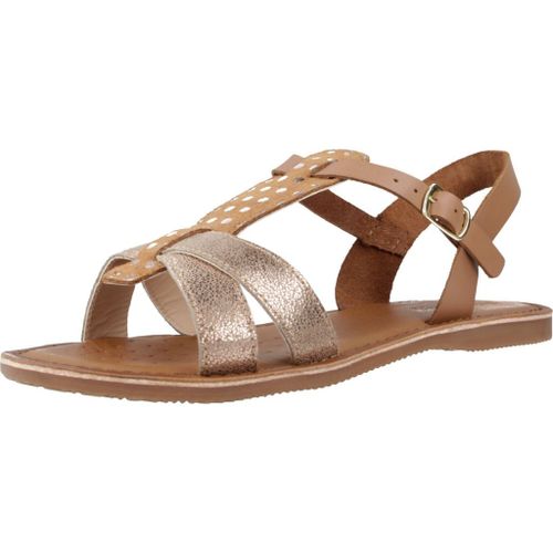 Chaussures Geox J Sandal Eolie Girl Colour Brun Clair