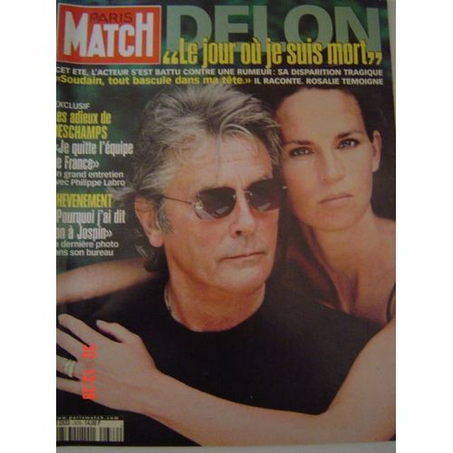 Paris Match N° 2676 : Delon...Le Jour Ou Je Suis Mort