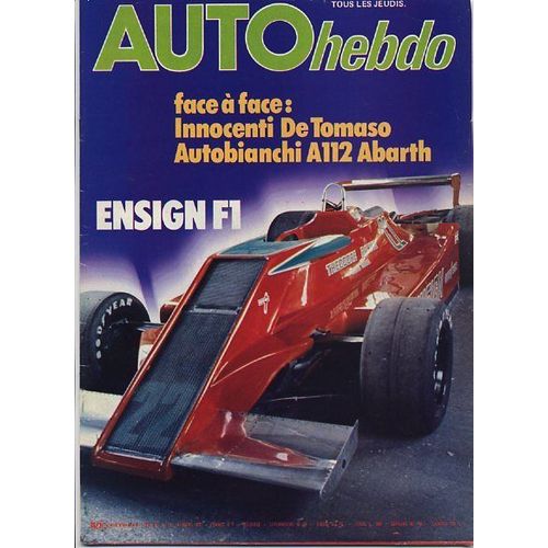 Auto-Hebdo N° 153 : Face A Face :Inocenti De Tomaso Autobiachi A112 Abarth
