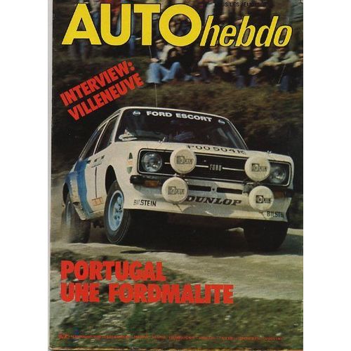 Auto-Hebdo N° 155 : Interview:Villeneuve