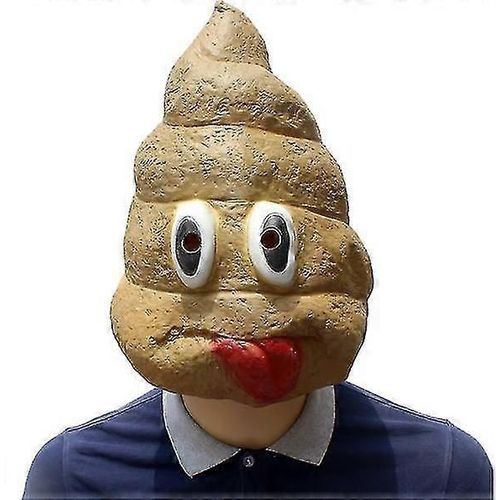 Halloween Latex Masque Drôle Carnaval Déguisement Masques Party Parodie Diy Accessoires Poo Headgear