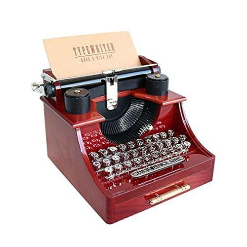 Boîte À Musique De Machine À Écrire Vintage Pour La Décoration De La Maison / Du Bureau / De La Salle D¿Étude