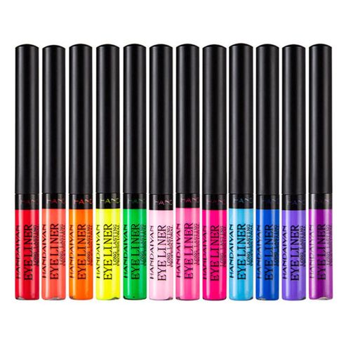 Portable Coloré Liquid Eyeliner Pen Longue Durée Smudgeproof Eyeliner Professional Diy Eye Makeup 