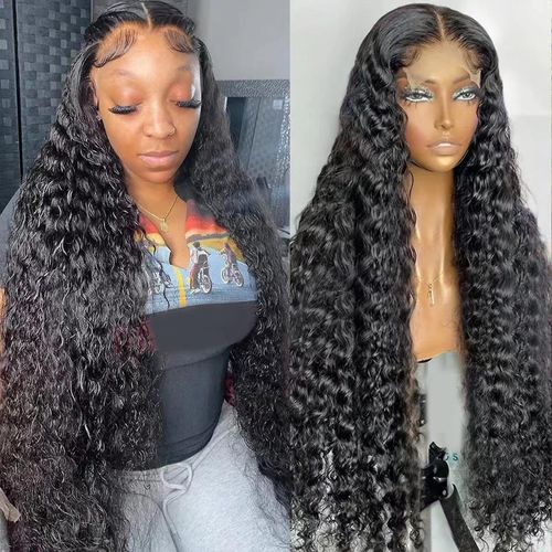 Perruque, 13x6 Hd Deep Wave Lace Perruque Frontale 20 Pouces 360 Perruques De Cheveux Humains Bouclés Vague D¿Eau Dentelle Fermeture Perruque 360 Perruque 240226 