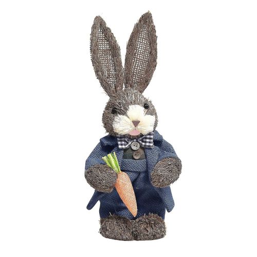Simulation De Pâques Lapin Maison Jardin Lapin Décoration Créative Lapin De Paille