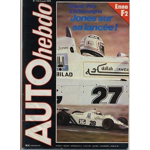 Auto-Hebdo N° 175 : Jones Sur Sa Lancée