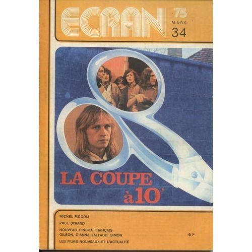 Ecran 75 N° 34 : Michel Piccoli Paul Strand Gilson D'anna Jallaud Simon Etc...