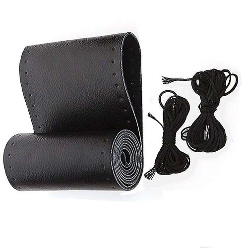 Housse De Volant De Voiture Universelle Couture En Cuir Véritable Sur Enveloppe