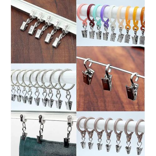 20 Pack Petits Clips de Rideau Crochets Large Flat String Party Lights Hanger