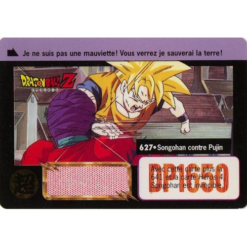 Carte Dragon Ball Z N°627 (Cartes De Jeux)