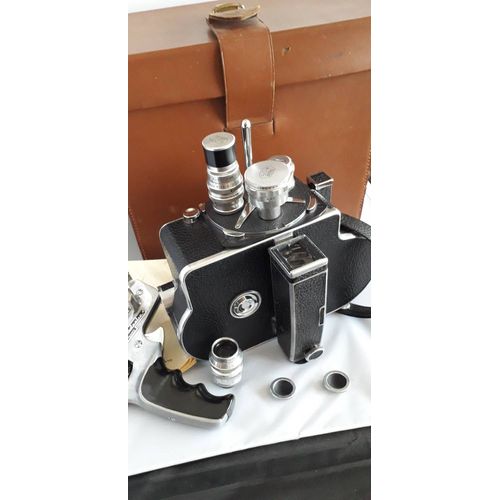 PAILLARD BOLEX H8 caméra 8mm avec 4 objectifs