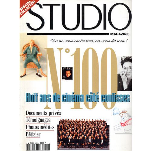 Studio Magazine N° 100 : N°100 Huit Ans De Cinéma Côté Coulisse