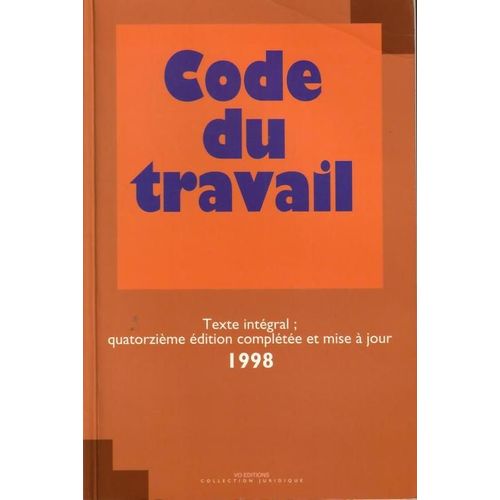 Code Du Travail - Texte Intégral