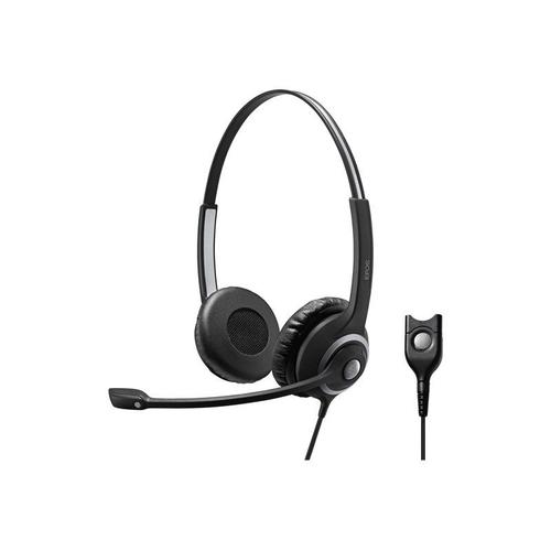 EPOS IMPACT SC 268 - Série 200 - micro-casque - sur-oreille - filaire - Easy Disconnect - noir, argent