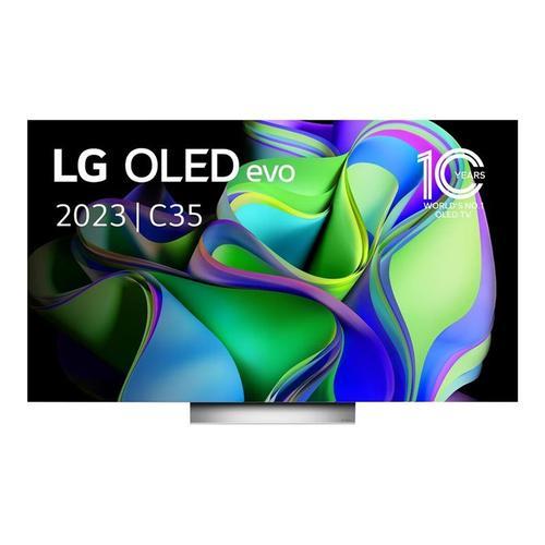 TV OLED Evo LG OLED55C35LA 139 cm 4K UHD Smart TV 2023 Noir et Argent