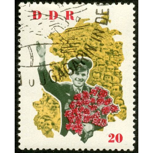 Timbre Oblitéré Ddr 20