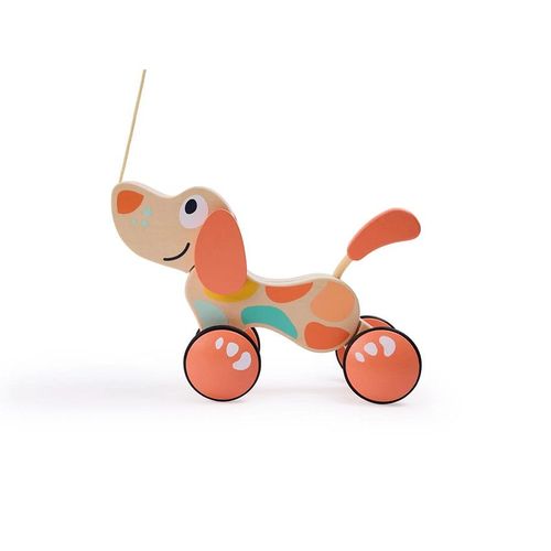 Chien À Tirer Puppy Bois Et Corail - Orange