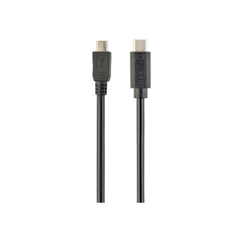 Cablexpert - Câble USB - 24 pin USB-C (M) pour Micro-USB de type B (M) - USB 2.0 - 1.8 m - moulé, connecteur C réversible - noir