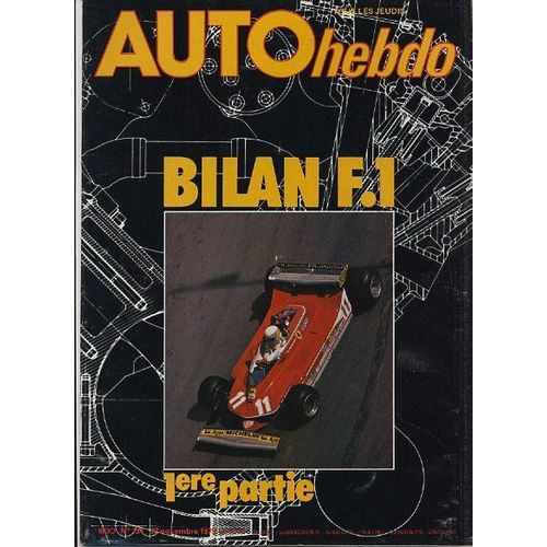 Auto-Hebdo N° 191 : Bilan F1