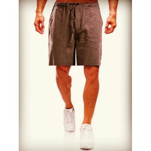 Short De Plage En Coton Et Lin Pour Hommes",Short D'¿¿T¿¿ Basique,Mode Cor¿¿Enne Mince,Sweat Polyvalent,,"2023