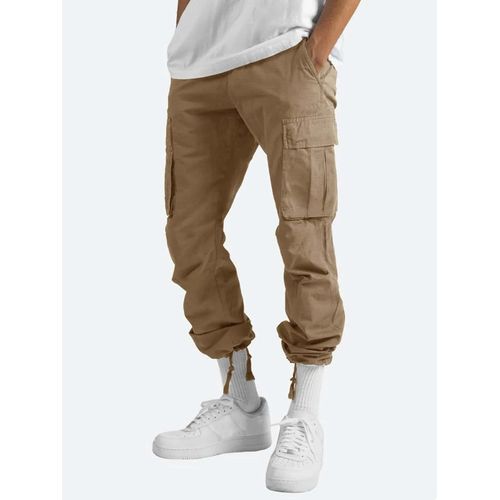 Salopette Multi-Poches Blanche Pour Hommes",Style Harajuku,Adt D¿¿Contract¿¿,Fjstraight,Pantalon De Vadrouille,Rue Populaire,Automne,"2023