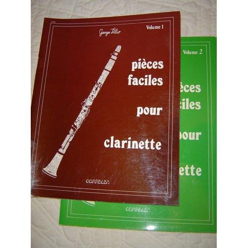 Partitions Pour Clarinette - Pièces Faciles Vol 1 Et 2