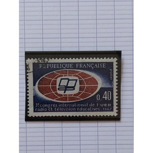 L82 -- Timbre Oblitéré France N °1515 -- Année 1967 -- " 3eme Congrès International De L'union Européenne De Radiodiffusion, À Paris ".