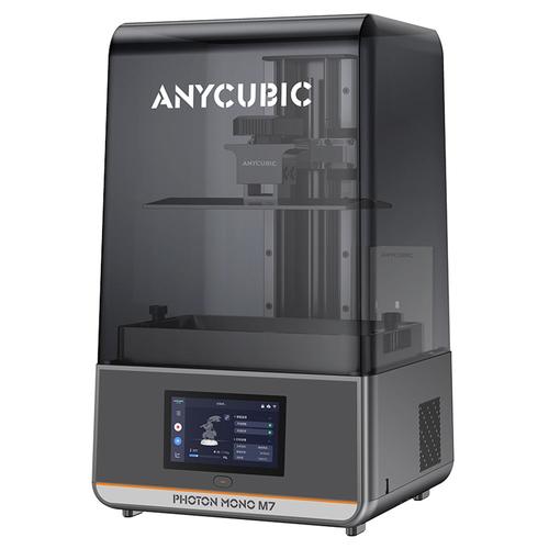 Imprimante 3D en résine Anycubic Photon Mono M7, source COB 14K, vitesse d'impression maximale de 170 mm/h, écran LCD monochrome 10,1 pouces, extinction dynamique, sans nivellement, 223x126x230mm