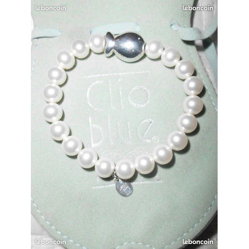 Clio Blue Bracelet Perles & Argent