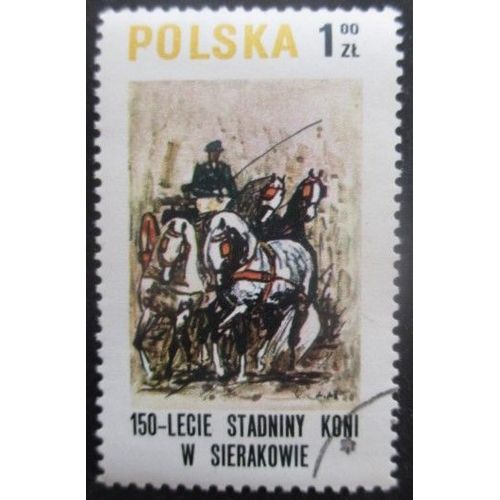 Pologne N°2483 Chevaux Oblitéré