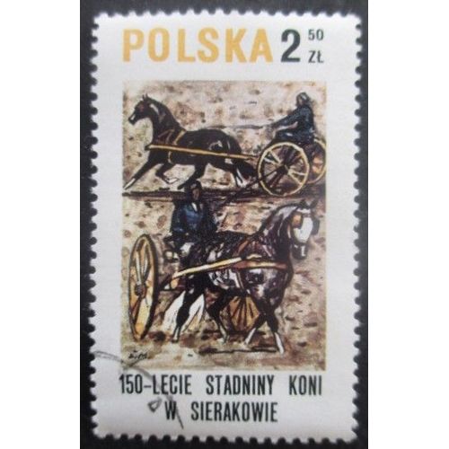 Pologne N°2485 Chevaux Oblitéré