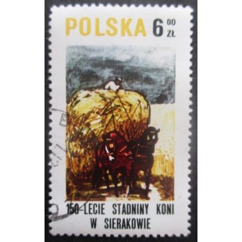 Pologne N°2488 Chevaux Oblitéré