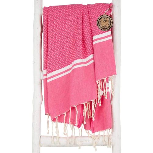 Fouta De Plage Xxl Sousse 100x190 Cm Rose - Drap De Hammam Sauna Serviette De Plage 100% Coton De Grande Qualit¿¿ - Foutas Design Unique De