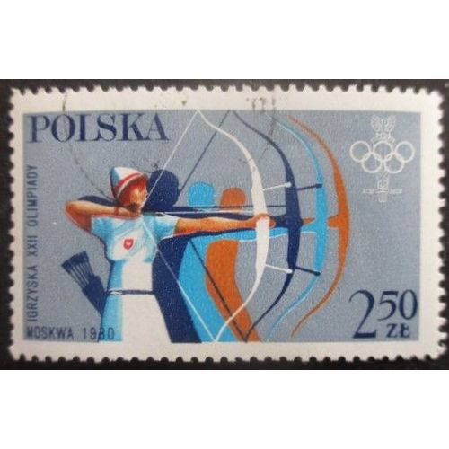 Pologne N°2492 Jeux Olympiques De Moscou 1980 Oblitéré