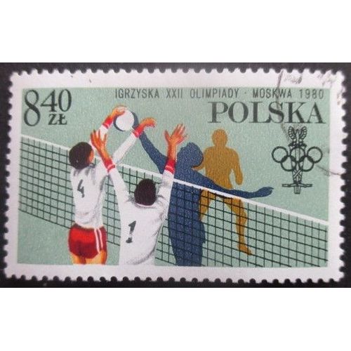 Pologne N°2494 Jeux Olympiques De Moscou 1980 Oblitéré