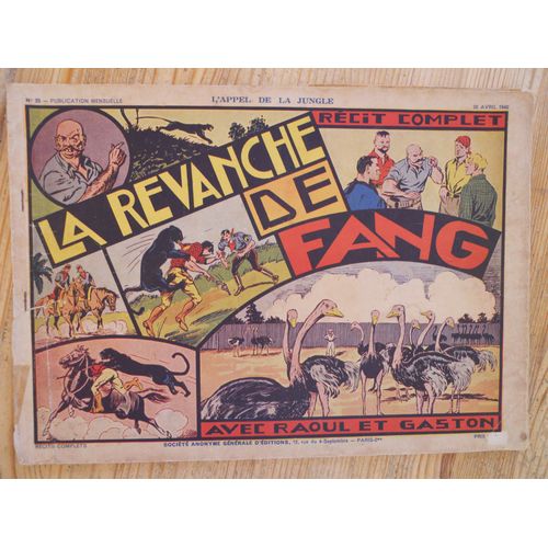 Raoul Et Gaston La Revanche De Fang Par Lyman Young