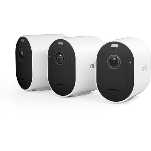 ARLO Modèle du produit : Pack de 3 cameras de surveillance connectees interieure-exterieure Pro 2K+ Spotlight Blanc