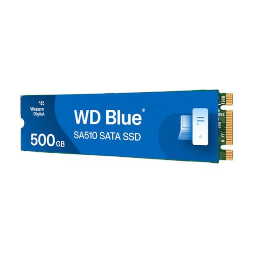 WD Blue SA510 WDS500G3B0B-00AXS0 - SSD - 500 Go - interne - M.2 2280 - SATA 6Gb/s