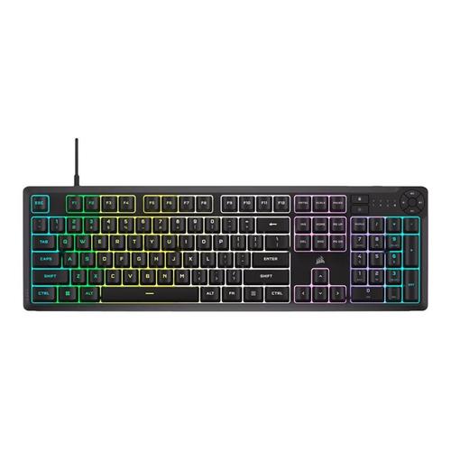 CORSAIR K55 CORE RGB - Clavier - 100% - full size - rétroéclairé - USB - QWERTY - US - noir