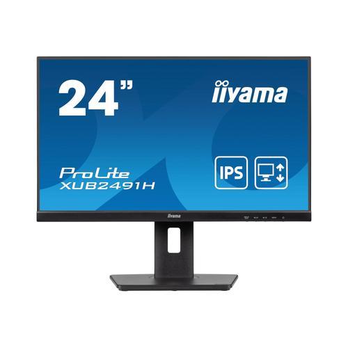 iiyama ProLite XUB2491H-B1 - Écran LED - 24" (23.8" visualisable) - 1920 x 1080 Full HD (1080p) @ 100 Hz - IPS - 300 cd/m² - 1300:1 - 0.5 ms - HDMI, DisplayPort - mat, noir